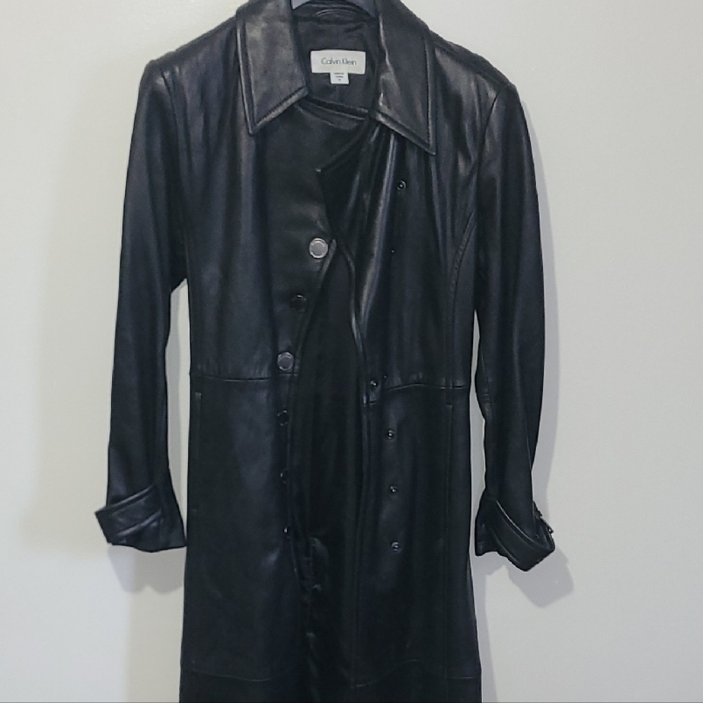 Calvin Klein Black Leather Jacket
